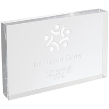 Clear Rectangle Acrylic Award