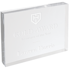 Clear Rectangle Acrylic Award