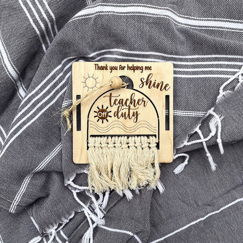 Teacher Off Duty Hang Tag