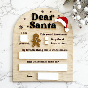 Dear Santa Wishlist Sign