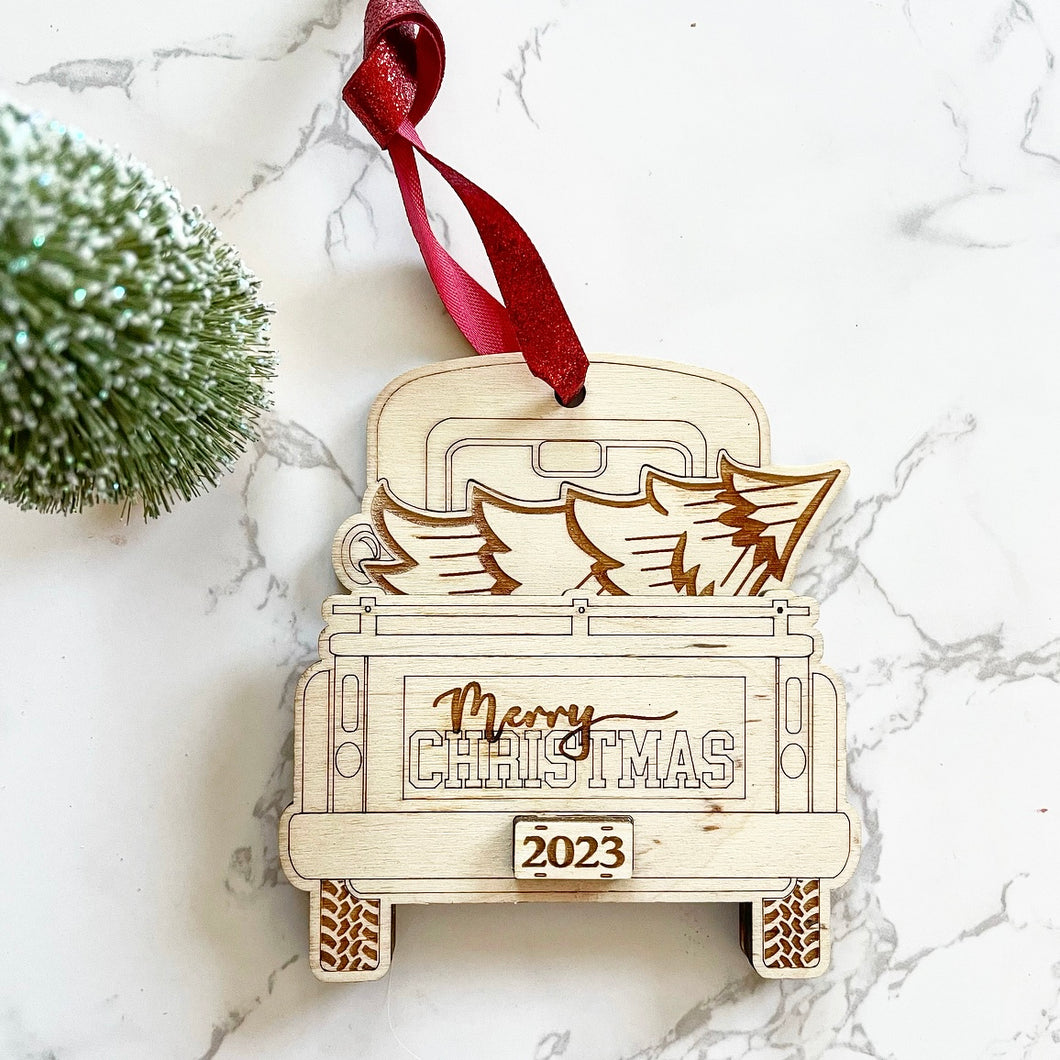 Pickup Truck Ornament & Gift Card Holder