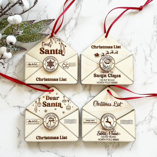 Santa List Ornament & Gift Card Holder