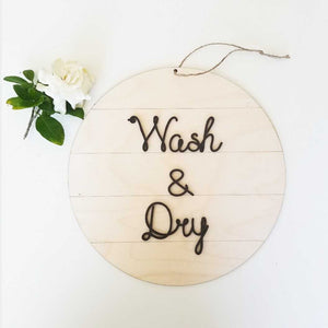 Shiplap Round - wash and dry