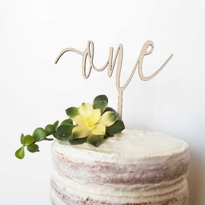 One Cake Topper