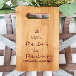 Cutting Board - What Happens at Grandma's