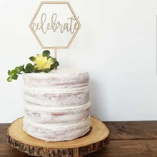 Celebrate Hexagon Cake Topper
