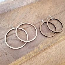 Wooden Hoop Earrings