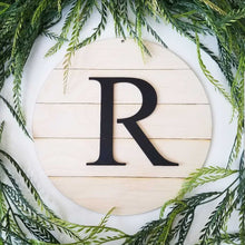 Shiplap Round -Custom Initial