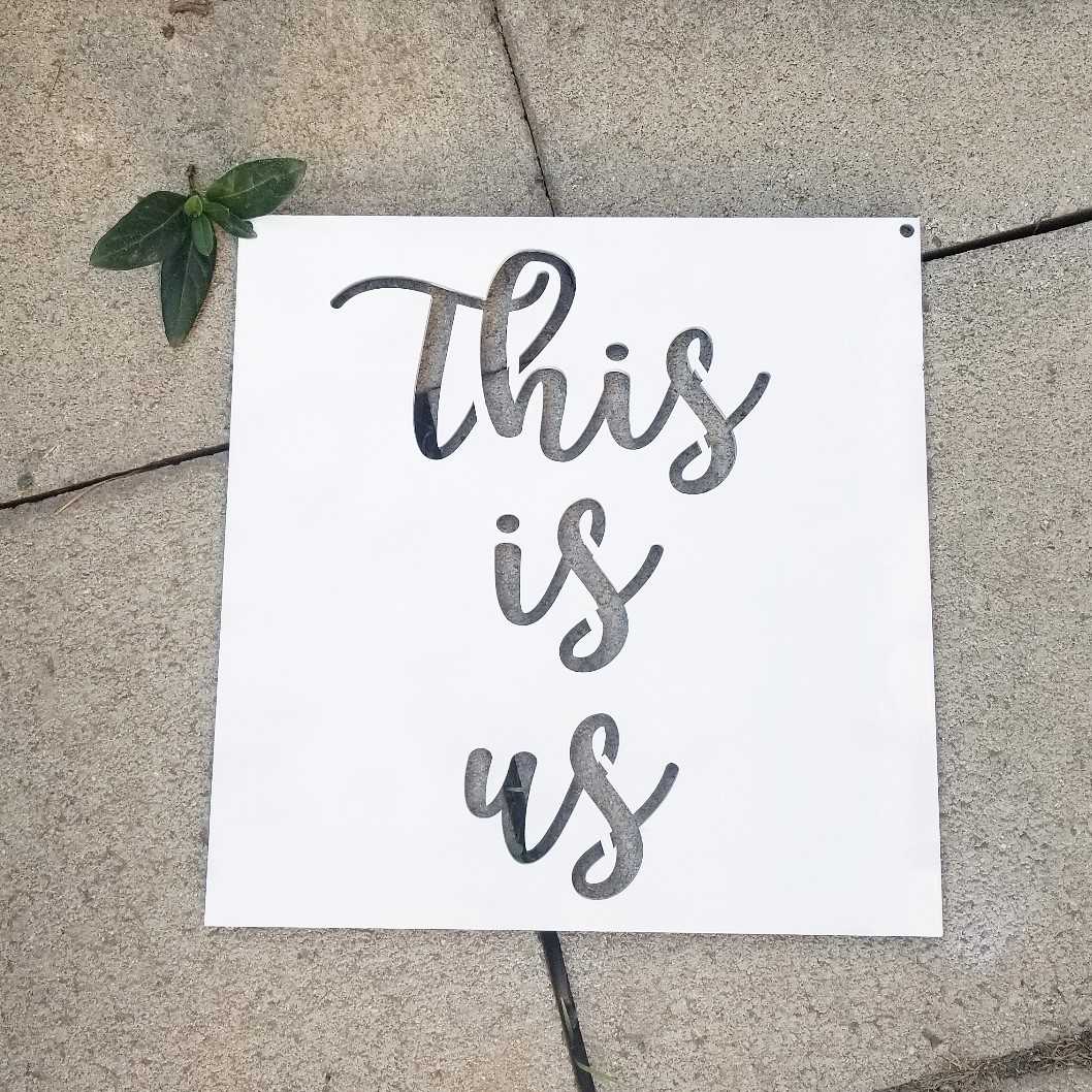This Is Us Square Sign