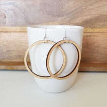 Wooden Hoop Earrings