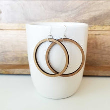 Wooden Hoop Earrings