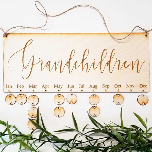 Grandchildren Dates Board