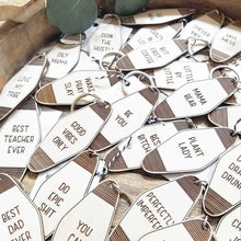Vintage Hotel Tag Keychains