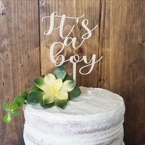 It's A Boy Cake Topper