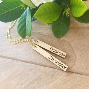 Wooden Tag Necklace