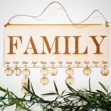 Family Dates Board