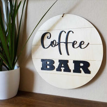 Shiplap Round - Coffee Bar