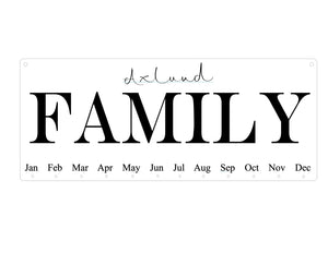 Family Dates Board