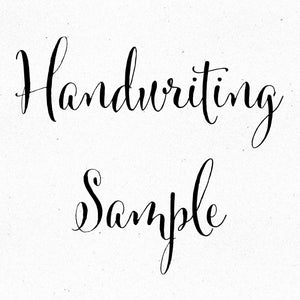 Handwriting Sample Conversion