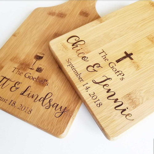 Cutting Board - Names, Dates, & Symbol