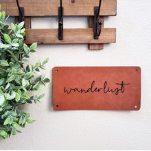 Personalized Faux Leather Sign