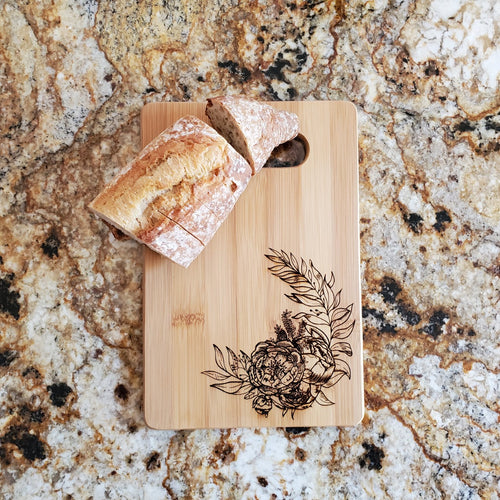Cutting Board - Peonies