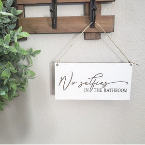 Cheeky Bathroom Signs
