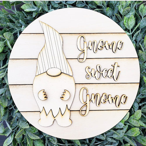 DIY Gnome Sweet Gnome Sign Set