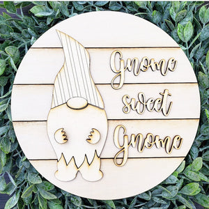 DIY Gnome Sweet Gnome Sign Set