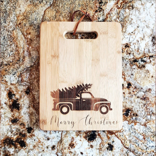 Cutting Board - Christmas Truck